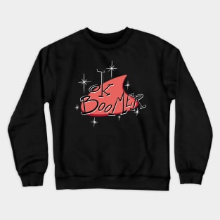 Ok Boomer red (Googie 60's Style) Crewneck Sweatshirt